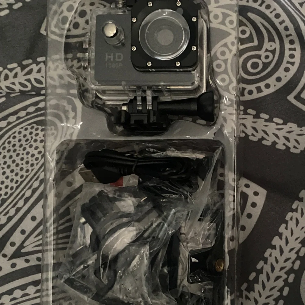 Sports Cam Black - Waterproof Action Camera